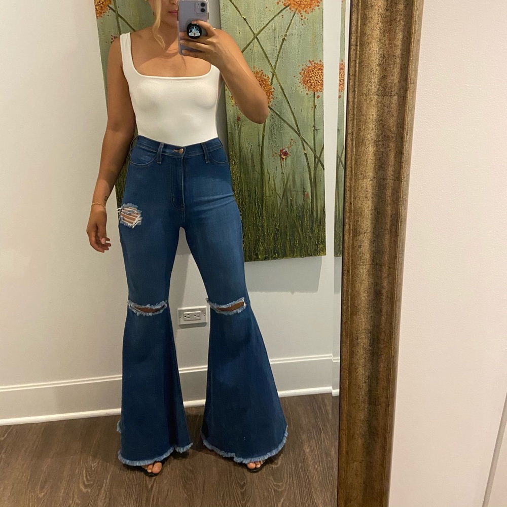 **SOLD** Hot Jean Bell Bottoms